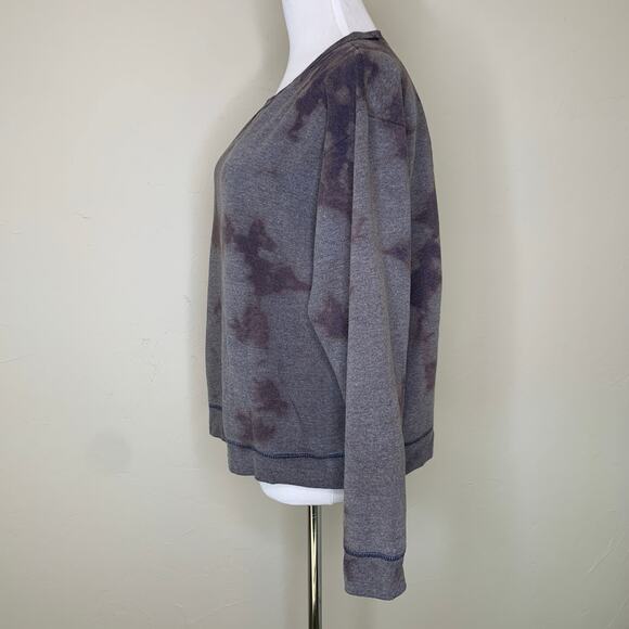 Bleach Dye Sweatshirt  Sz Large Purple Blue Sz Large - Picture 3 of 9